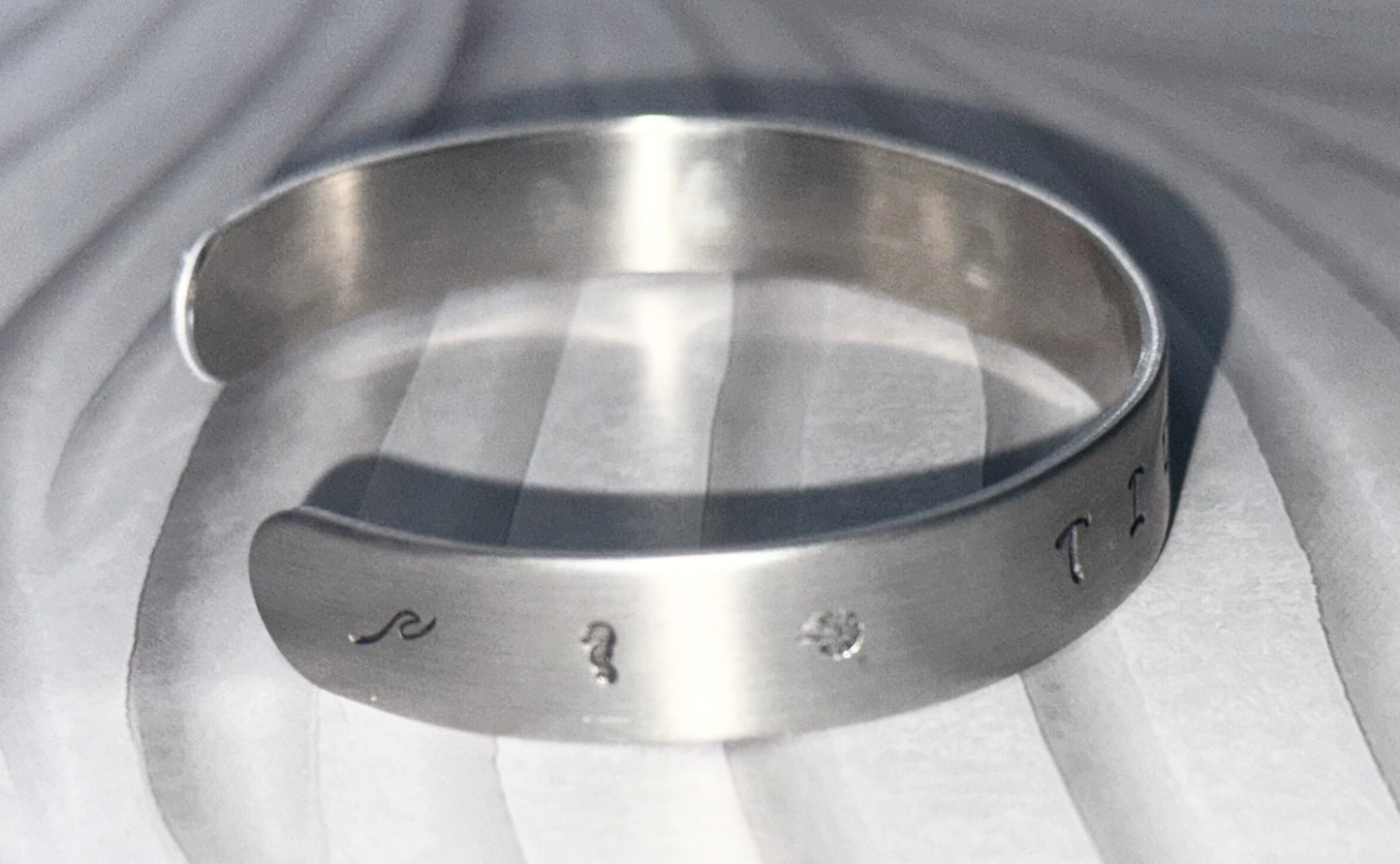Drift Easy Hand-Stamped Cuff Bracelet