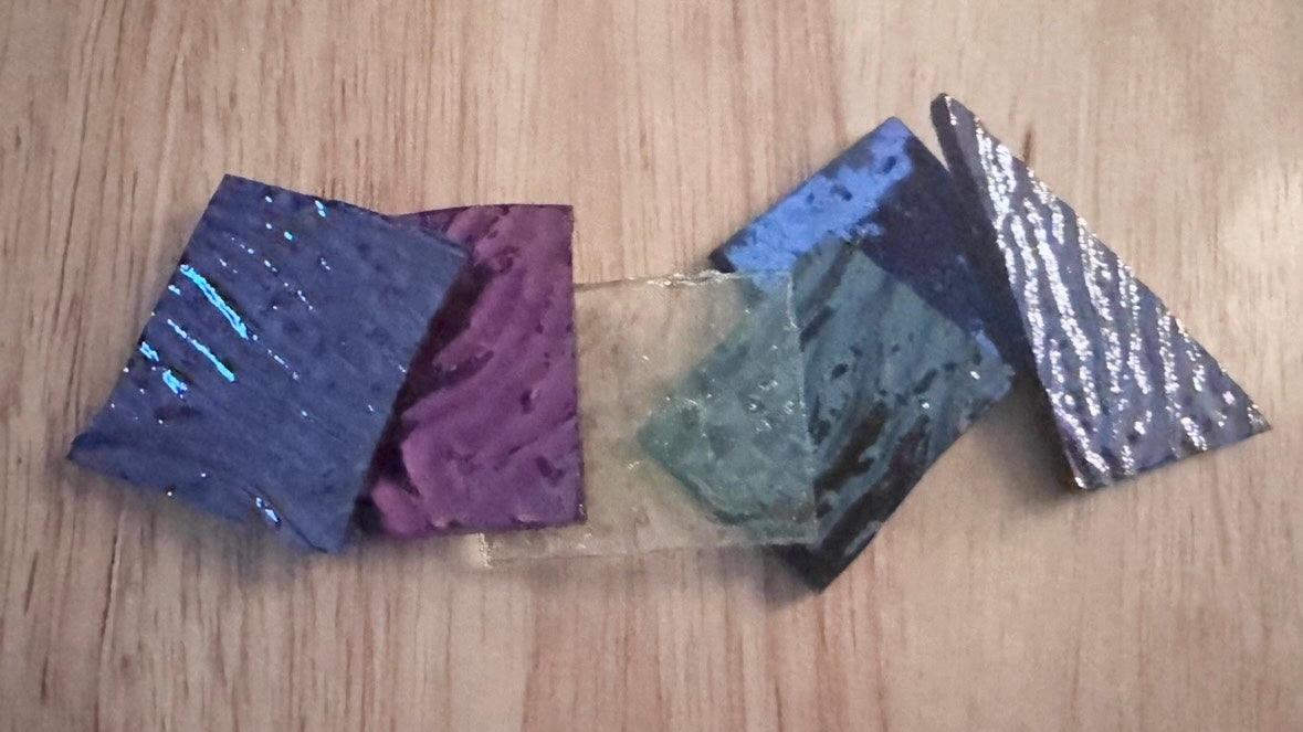 Lilypad Fused Glass Dichro Pendant