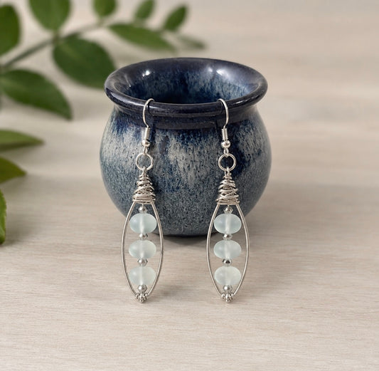 Sea Sharp Oblong Earrings