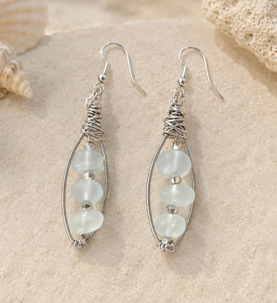 Sea Sharp Oblong Earrings