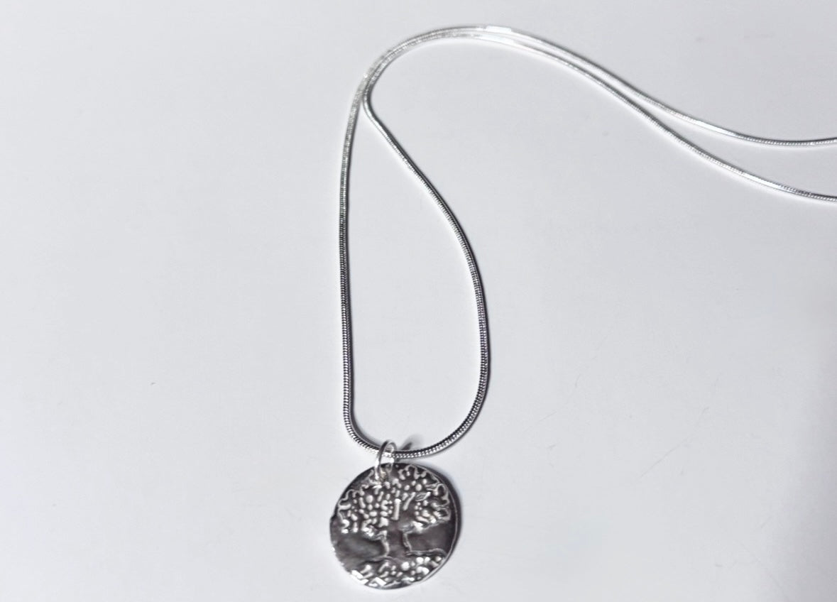 Sterling Silver Tree of Life Pendant Necklace