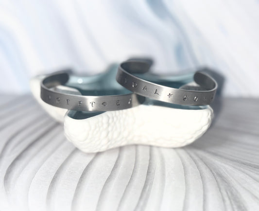 Tidal Soul Hand-Stamped Cuff Bracelet