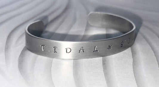 Tidal Soul Hand-Stamped Cuff Bracelet