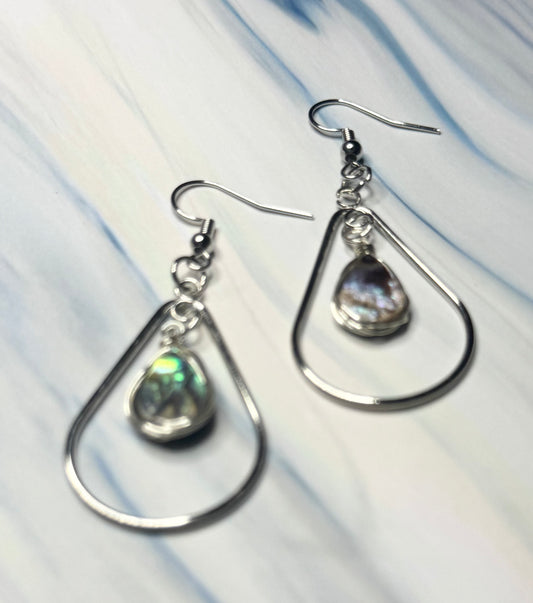 Abalone Teardrop Dangle