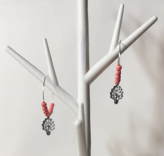 Coral Earrings