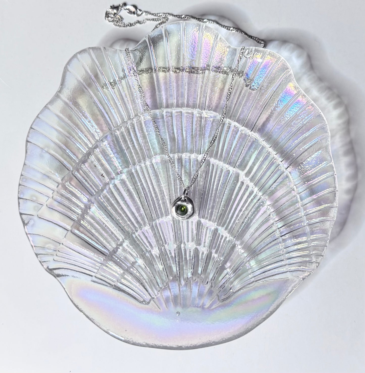 Silver Moss Necklace